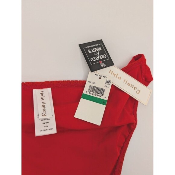 2 Women Bikini Bottom Large Red Green Sundazed Mermaid Ruffled Hula Honey Resort - Picture 5 of 13